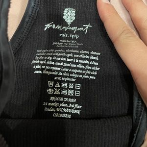 Free People Movement Happiness Runs Crop black XS/S NEW without tag